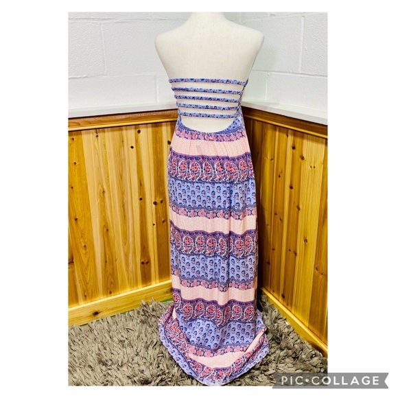 Women’s Secret Strapless Boho Maxi Dress Size Small - Picture 3 of 7